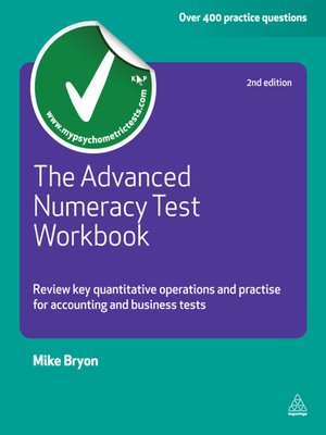 cover image of The Advanced Numeracy Test Workbook